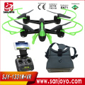 Helicmax original 1331W Sky Nighthawk 2.4G 4CH 6-axis Gyro Wifi FPV Quadcopter RC Drone con cámara de 2MP SJY-1331W + VR